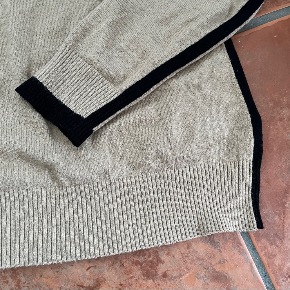 Nine West Turtleneck Sweater in Beige and Black - Picture 3 of 3